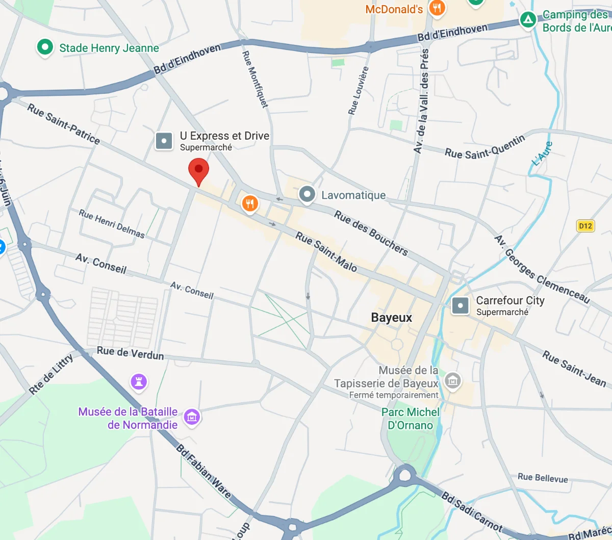 Mapa y acceso — 40 Rue Saint-Patrice, 14400 Bayeux, France